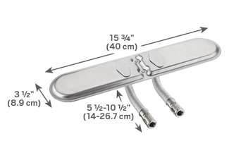 15 ¾" Bar Burner with Flexible Venturis image