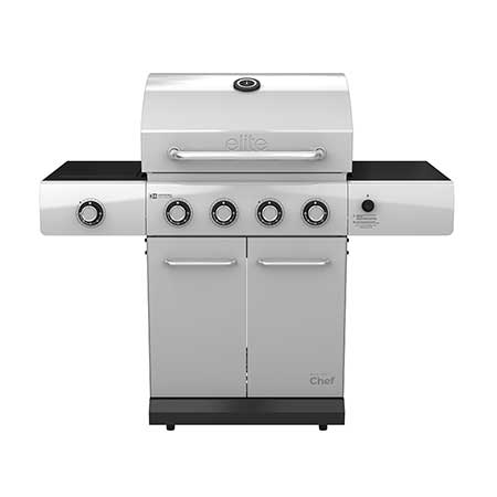 Elite 4-Burner Propane Barbecue with Convertible Valve System
